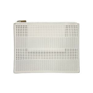 Deux Lux Aquarius Pouch - Ecru - 12” x 9”